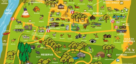 Plano del Zoo Marcelle Natureza en Outeiro de Rei