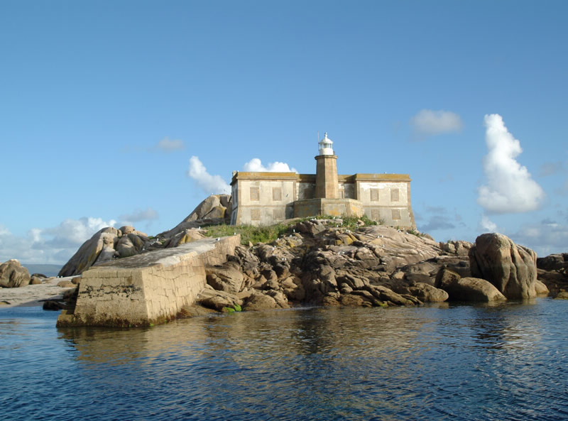 Foto del Faro Illa Lobeira en Corcubión