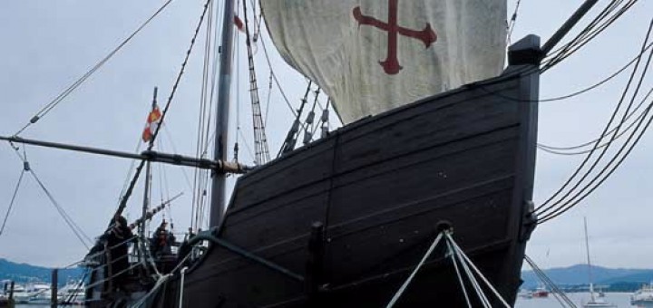 Foto de la Festa da Arribada da Carabela Pinta en Baiona