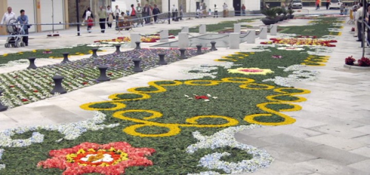 Foto de la Festa das Alfombras Florais do Corpus Christi en Ares