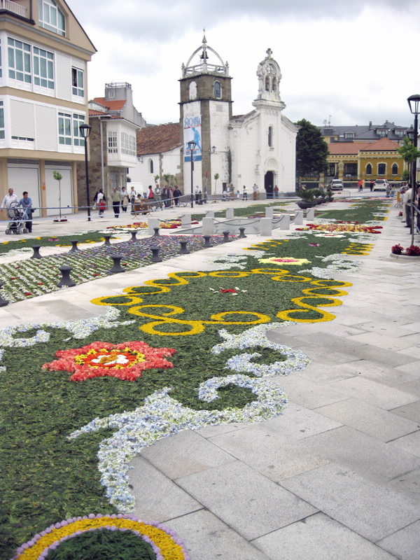Foto de la Festa das Alfombras Florais do Corpus Christi en Ares