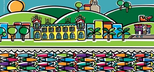 Cartel 2014 Fiestas Patronales de San Roque en Sada