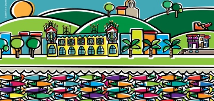 Cartel 2014 Fiestas Patronales de San Roque en Sada
