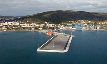 Foto del puerto de Brens en Cee