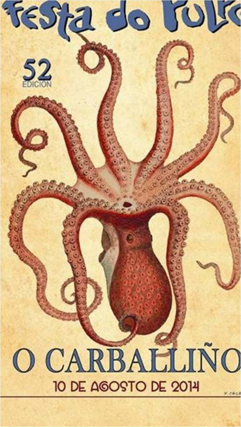 Cartel 52 Fiesta del pulpo O Carballiño