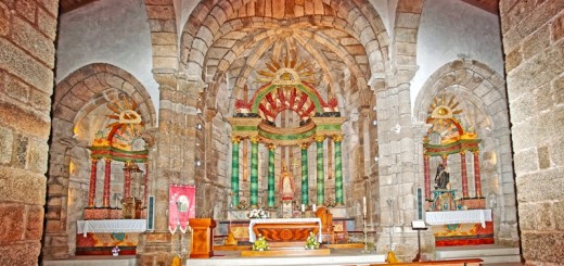 Foto del interior del Monasterio de San Pedro de Soandres en Caión