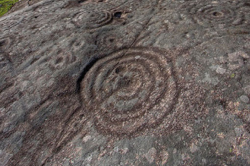 Foto de los Petroglifos de Mogor en Marín