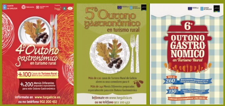 Carteles del Programa Outono Gastronómico de Galicia