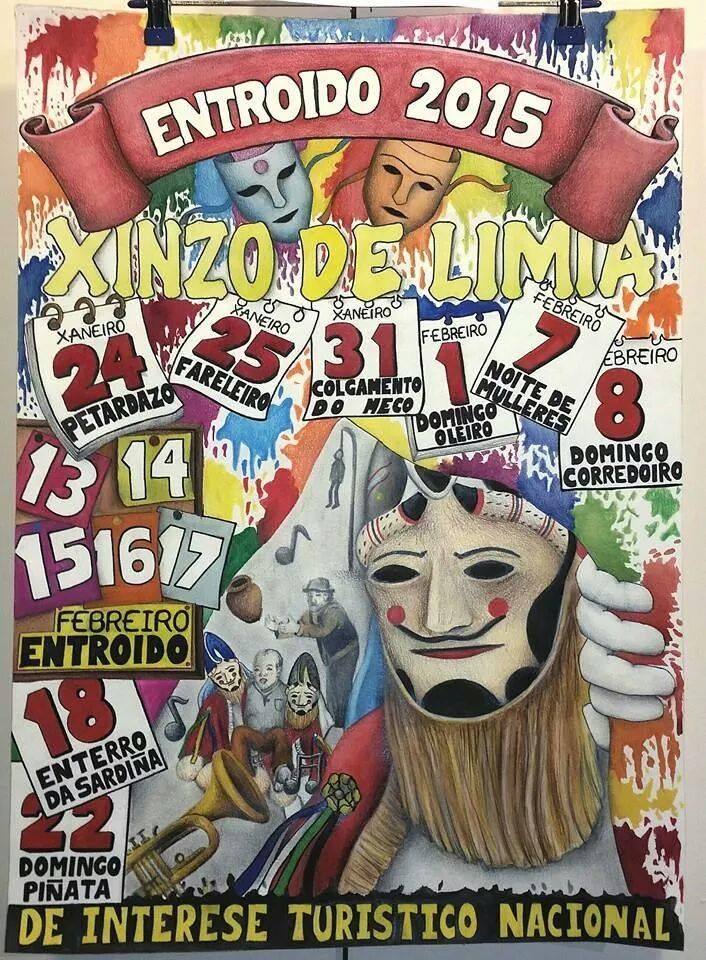 Imagen del Cartel Carnaval "Entroido 2015" de Xinzo de Limia