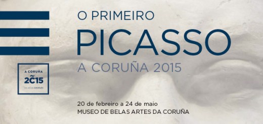 Cartel exposición "Primeiro Picasso. A Coruna 2015"